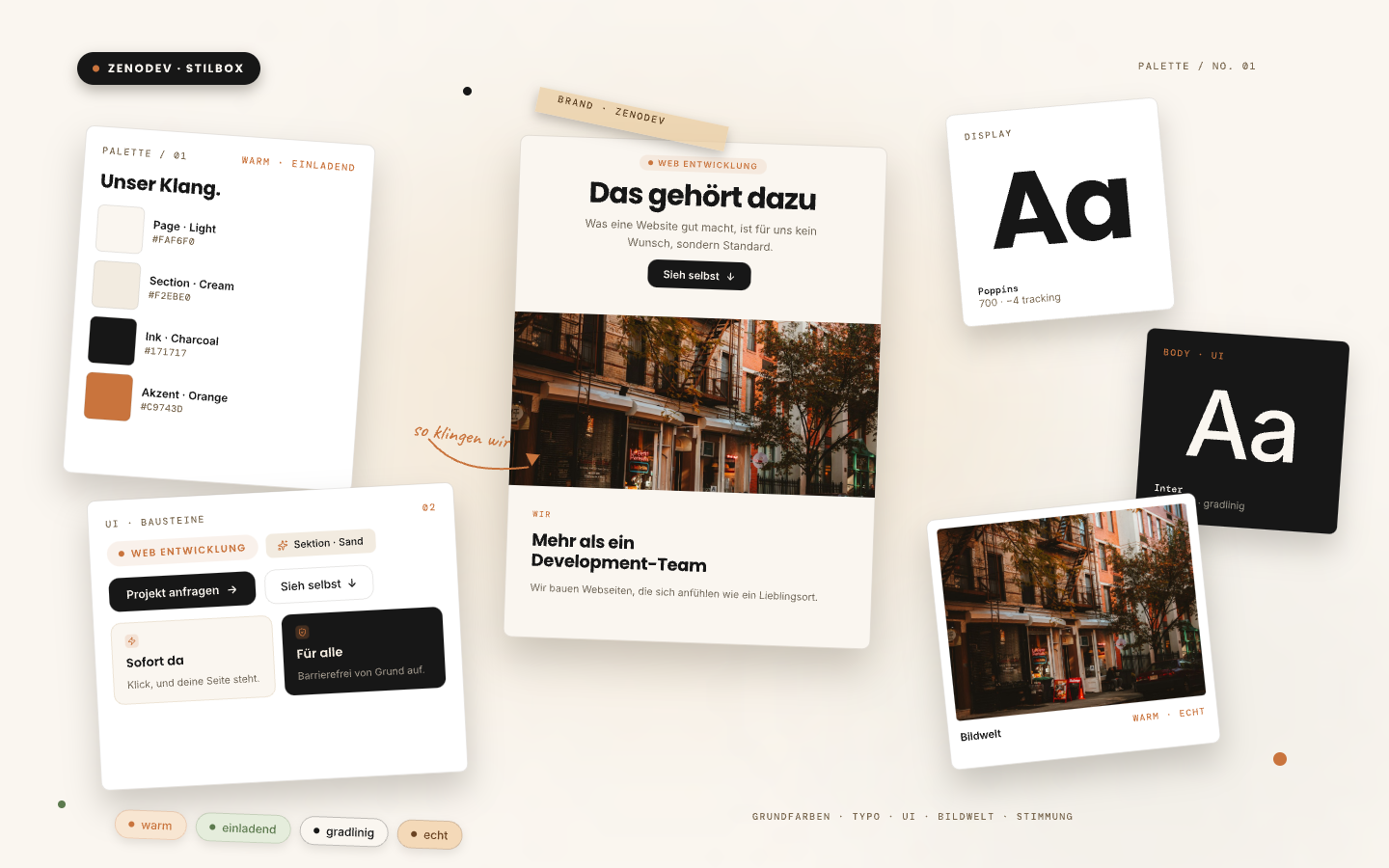 Ausschnitt eines Beispiel Design-Systems
